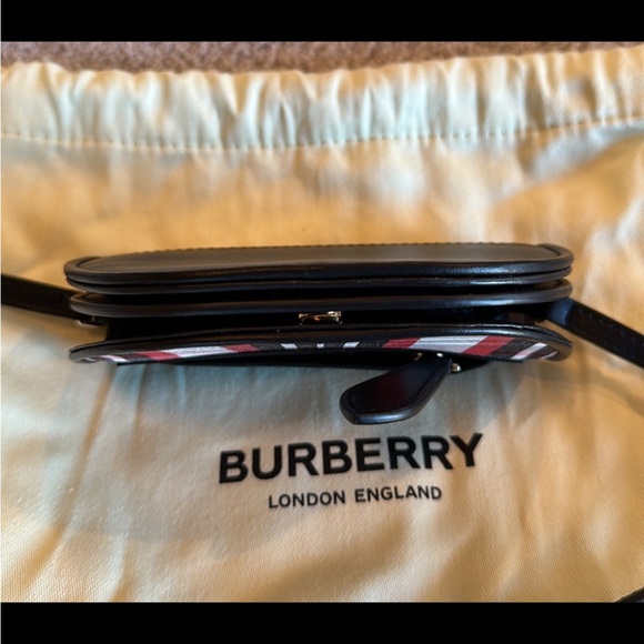 BURBERRY Micro Olympia Tartan Nylon Twill Shoulder Bag - Picture 8 of 13